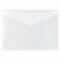 JAM Paper 9.75" x 13" Clear Plastic Snap Booklet Envelopes, 12ct.